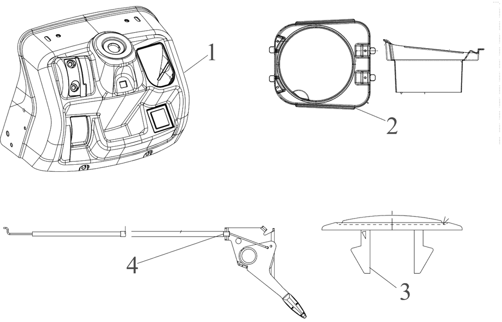 Dash-Upper Diagram and Parts List for 439-42 (13BB775S345)(2021) Yard Machines Lawn Tractor